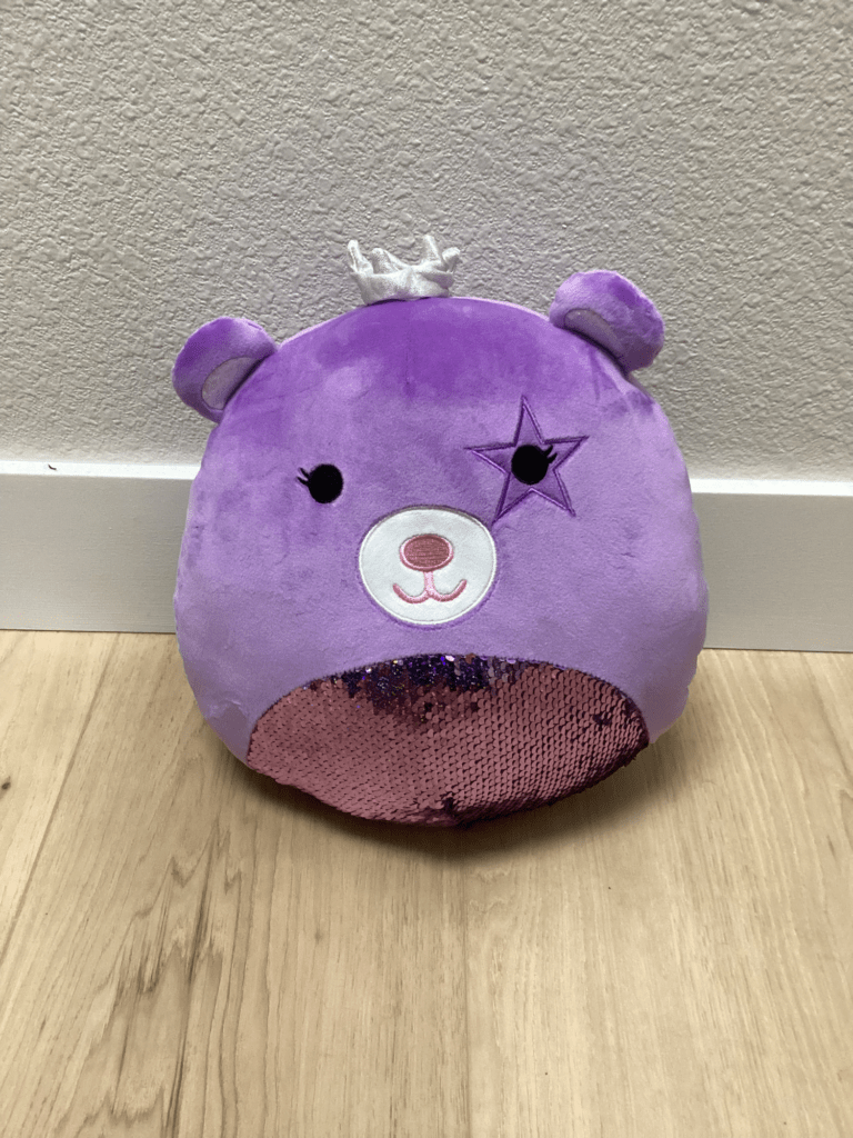 Purple teddy bear plush